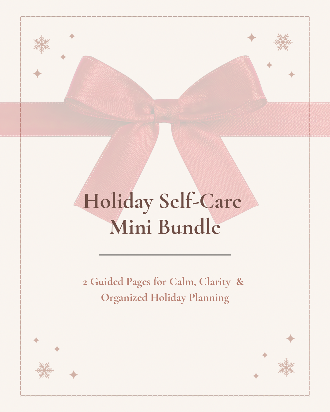 Holiday Mini Self-Care Bundle - Free PLR Download - Payhip