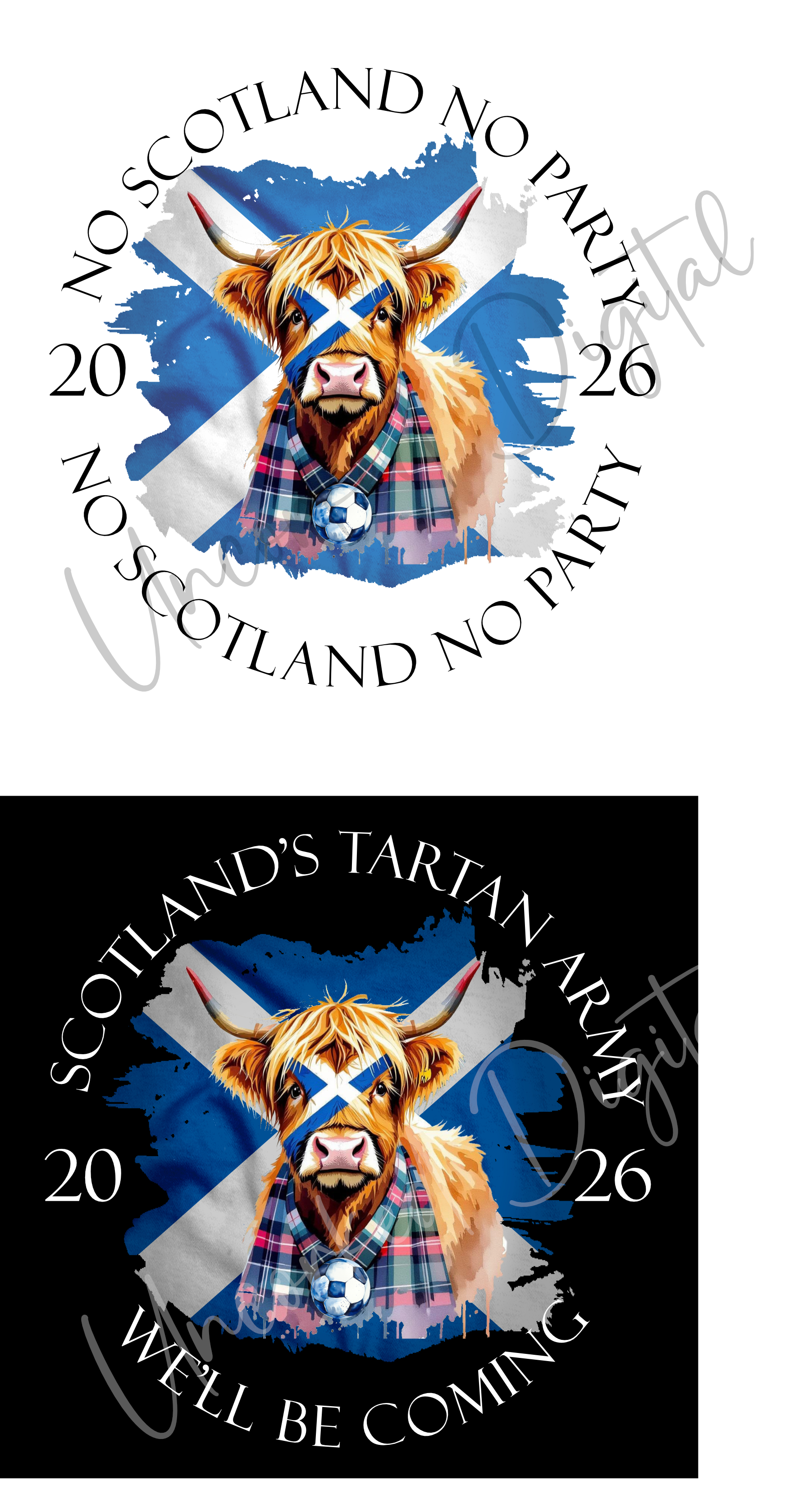 Resizable Scotland Sticker Scotland World Cup resizable with black and white text x 4 - Payhip