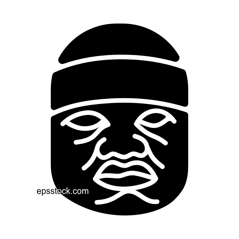Olmec statue symbol