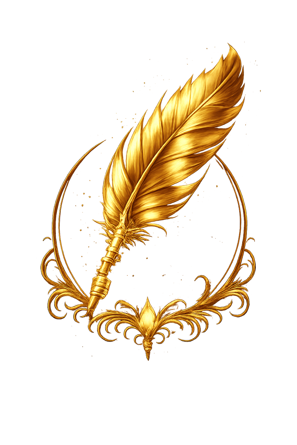 Plume dorée
