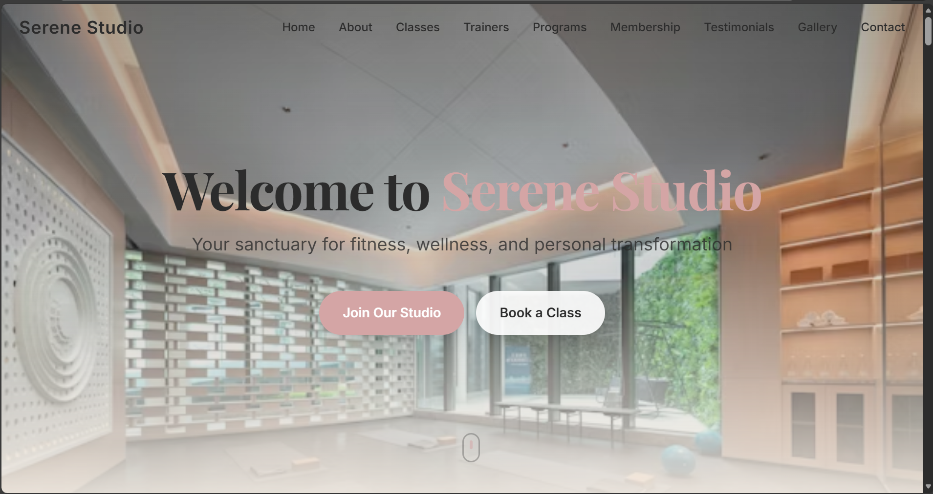 Serene Studio – Pilates & Fitness Website - Payhip