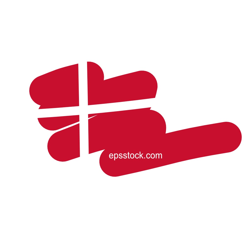 Denmark flag line logo