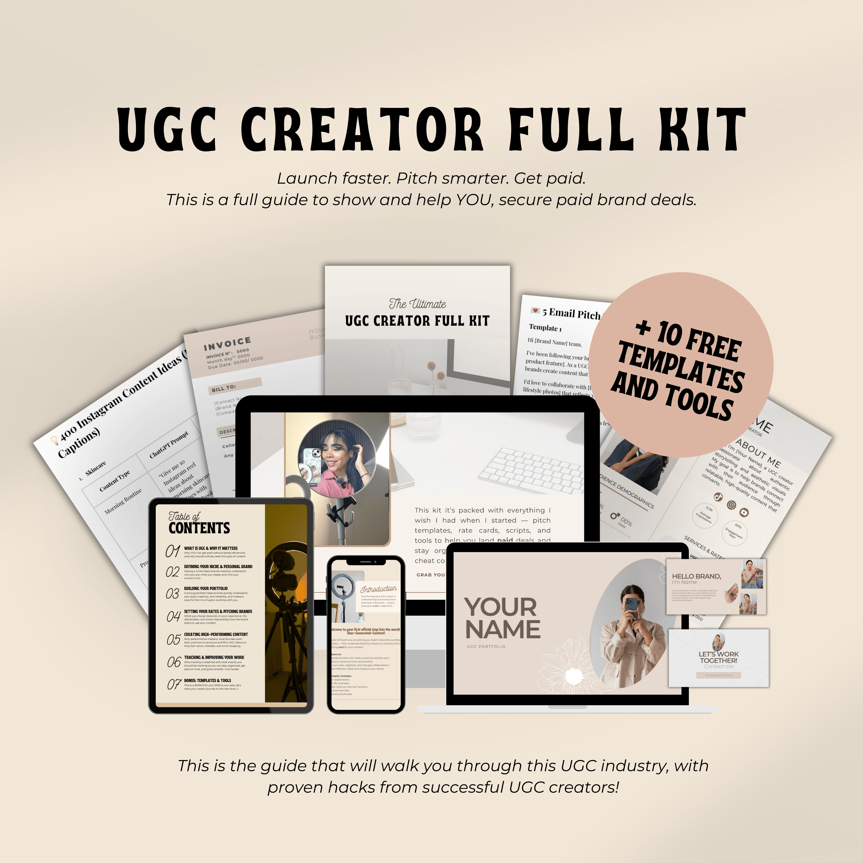 UGC Creator Full Kit⎪Everything You Need to Get Paid as a Creator - Payhip