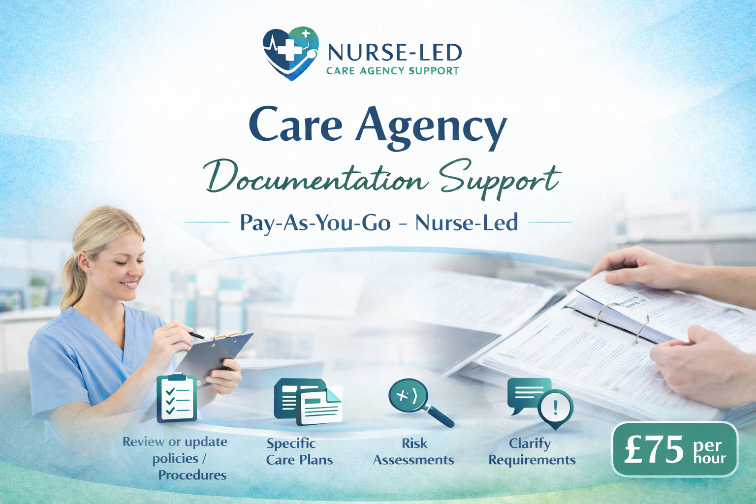 Care Agency Documentation Support (Pay-As-You-Go – Nurse-Led) - Payhip