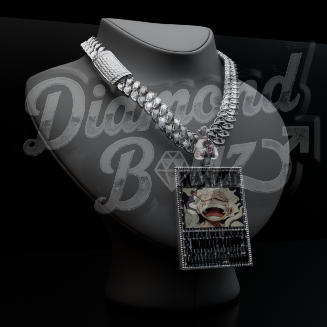 Luffy iced-out chain By diamond Boyz