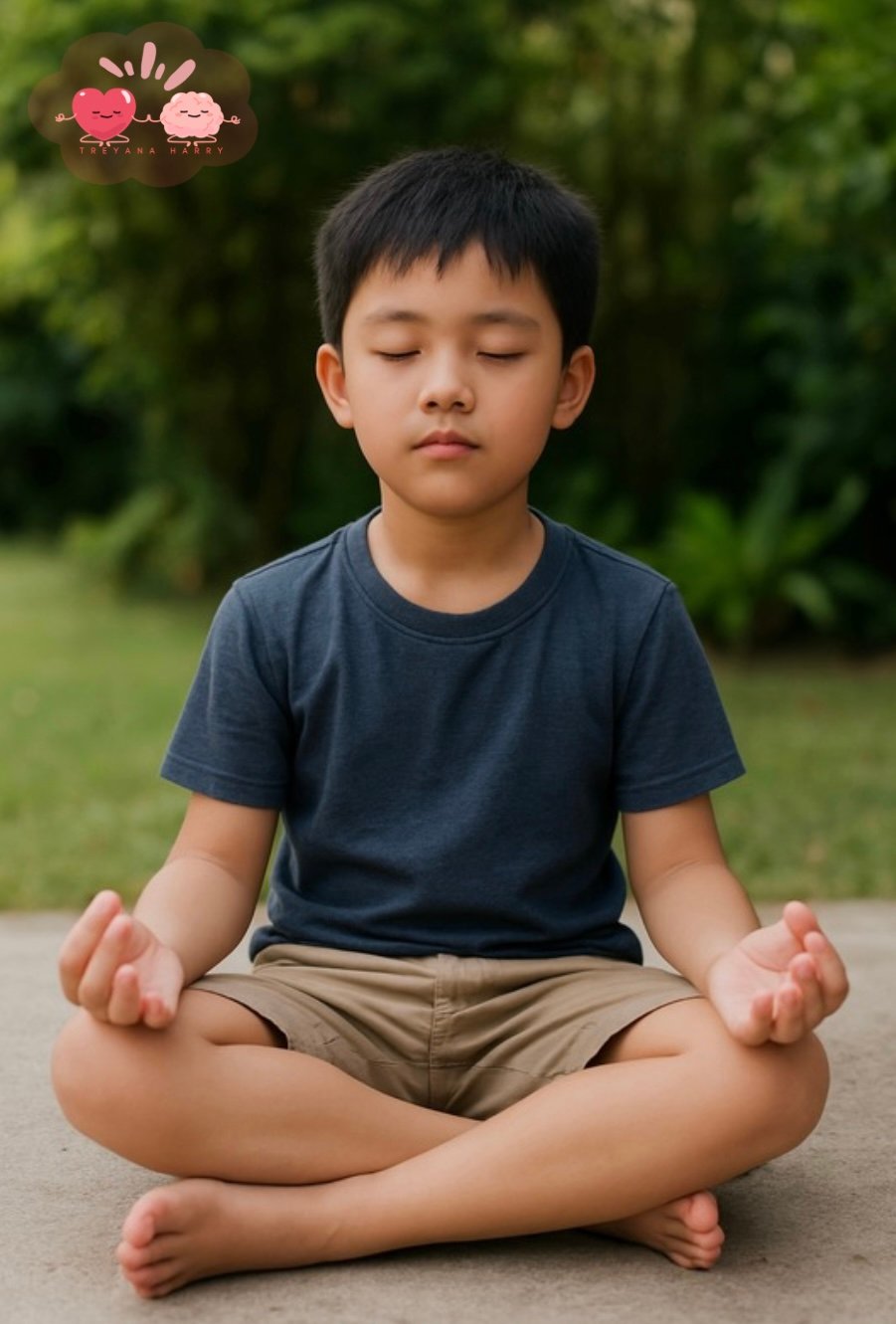 boy meditating treyana