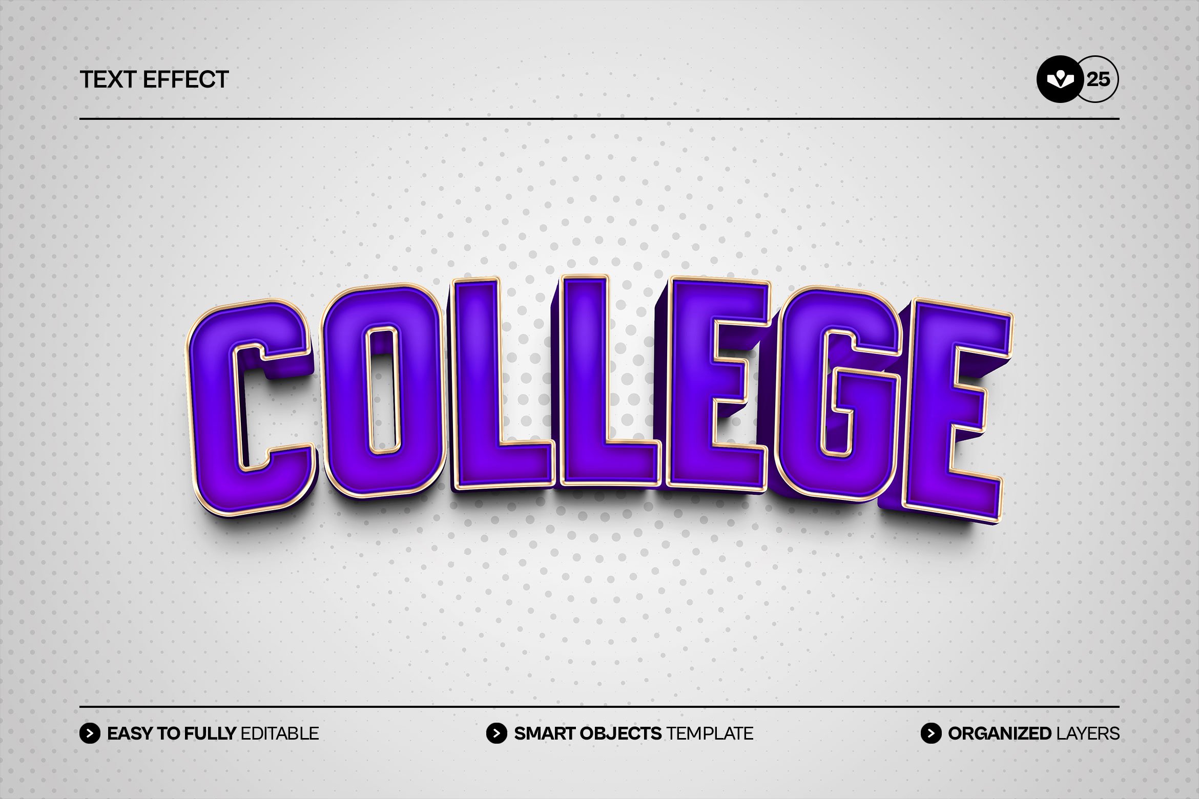 College Text Effect - Payhip