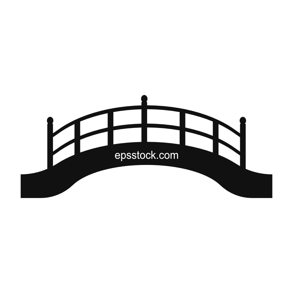 japanese wooden bridge symbol