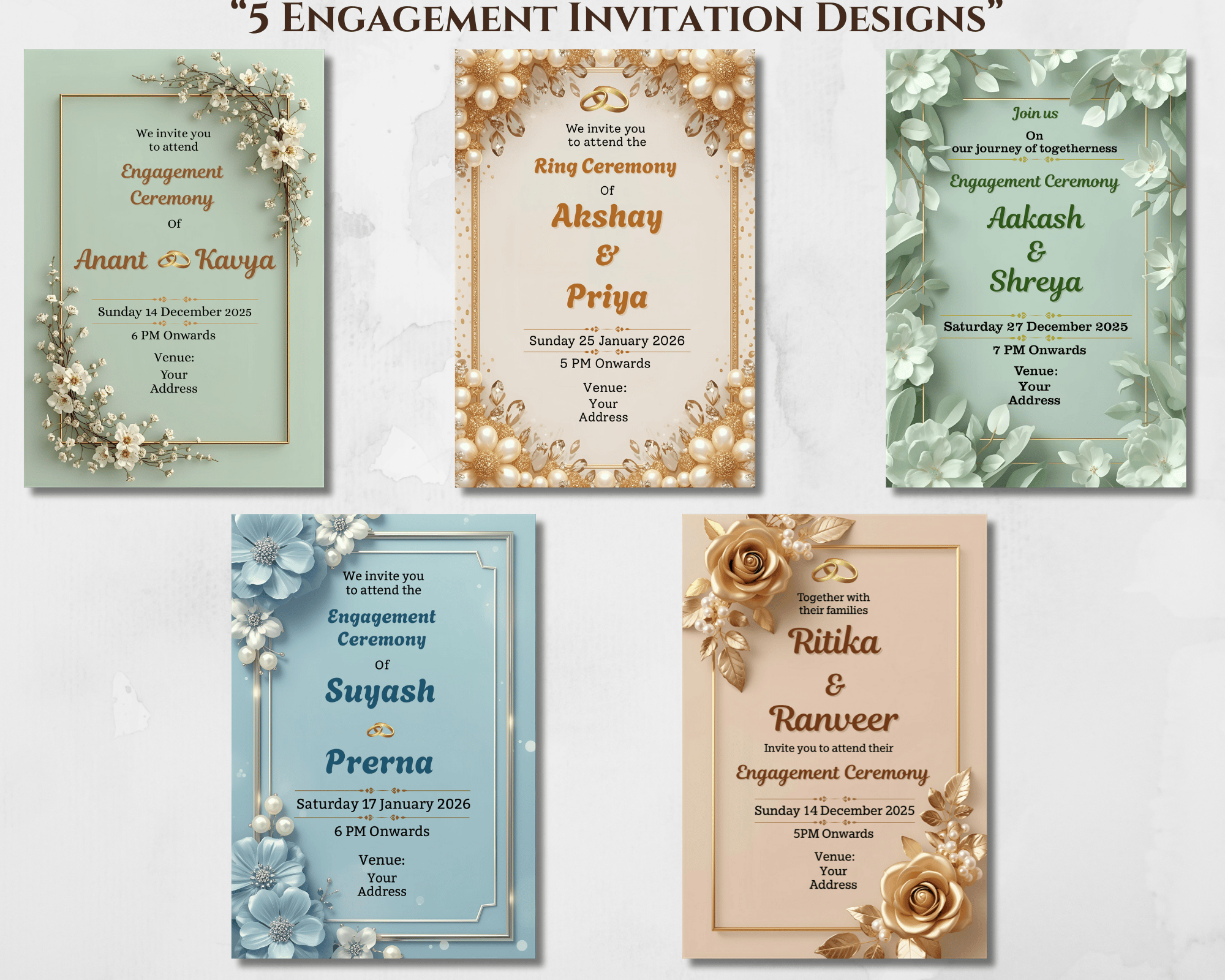 Top 17+ Invitation Templates Bundle Indd - Great Research