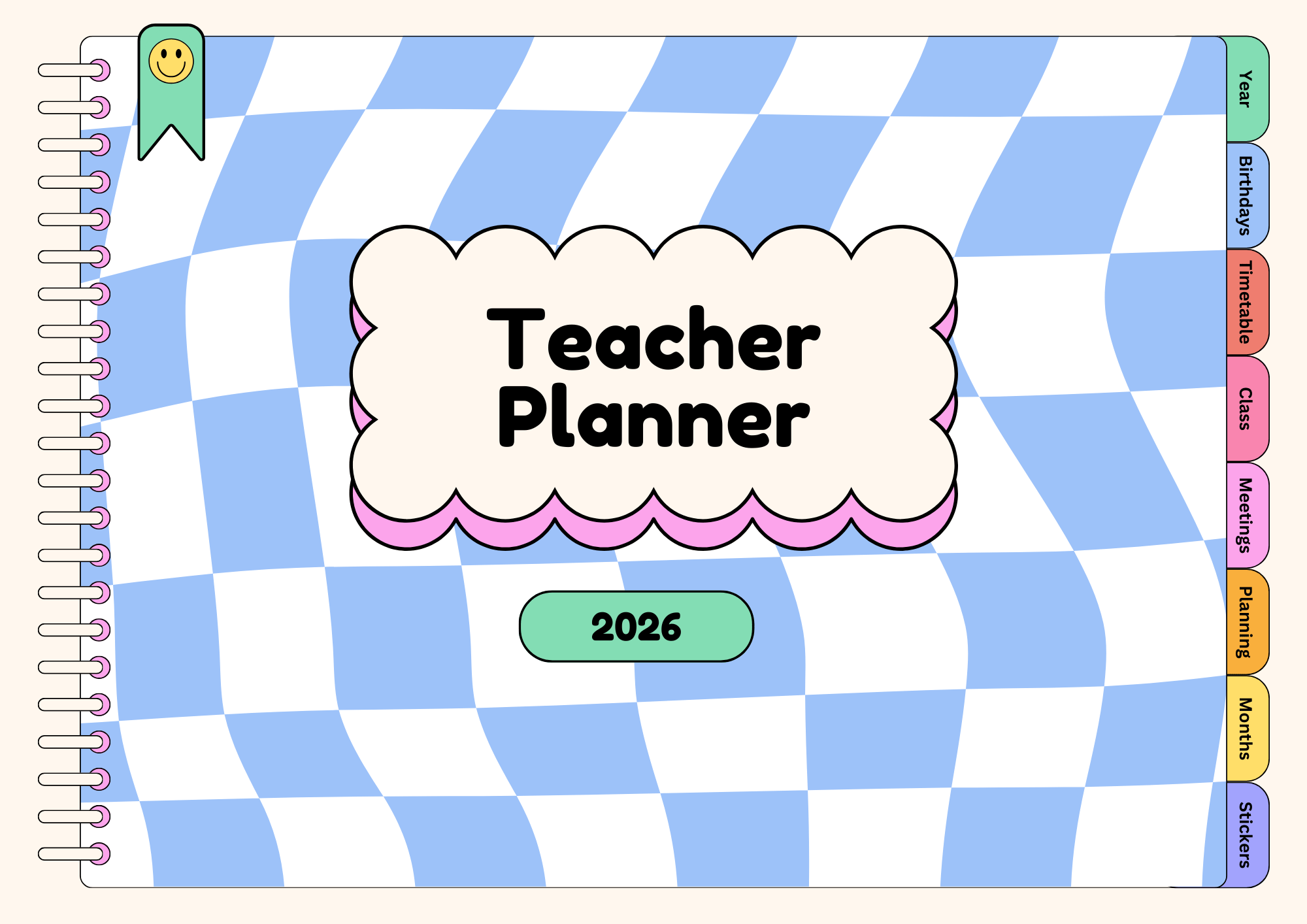 Teacher Planner 2026 in Colourful PDF - Payhip