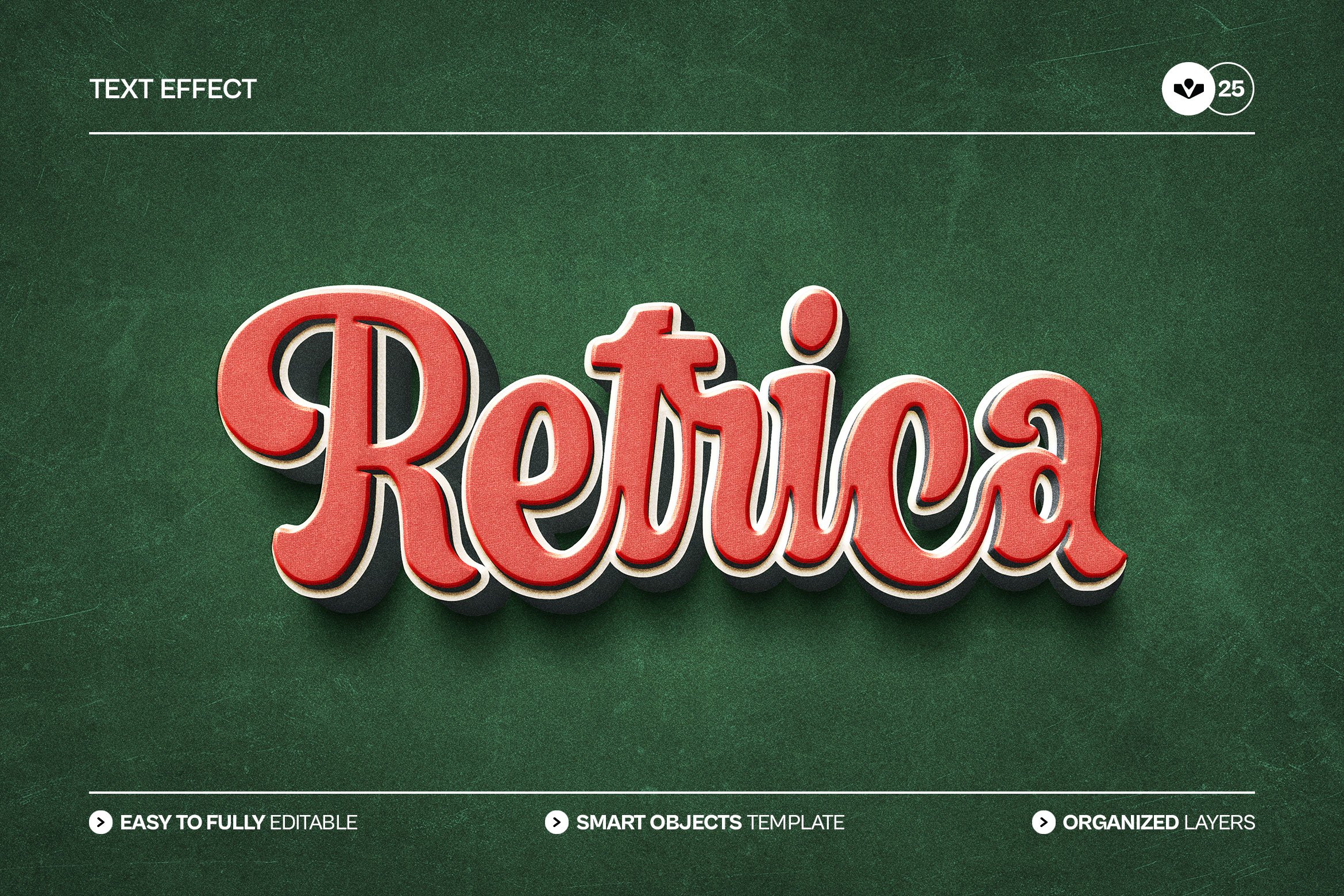 Retro 3D Text Effect - Payhip