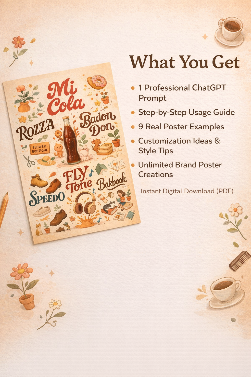 Whimsical Brand Poster Maker - Create Cute Storybook-Style Brand Posters Using ChatGPT