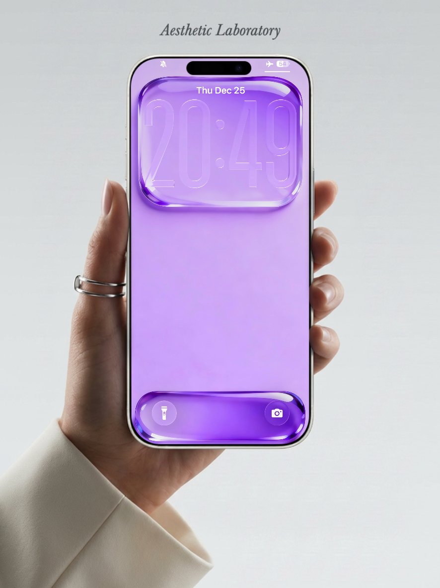 ios26Liquid glass style wallpaper set - Payhip