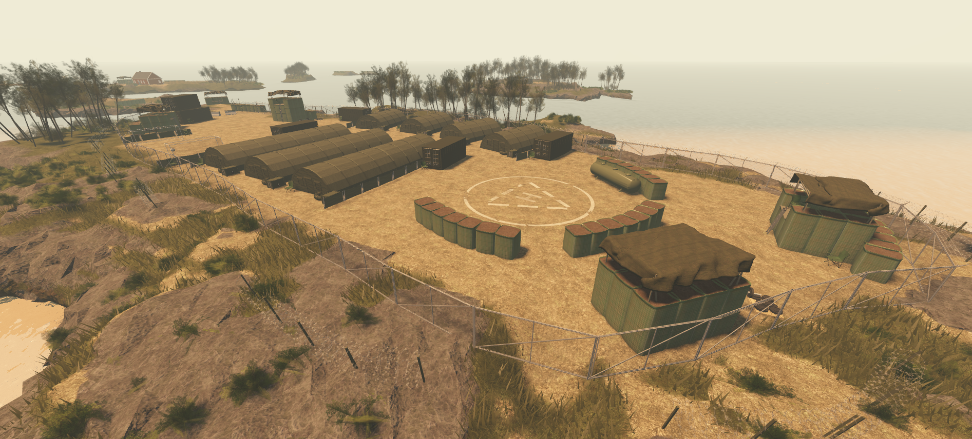 [NEW] Large Military Roblox Multi-Island Map (with Buildings)