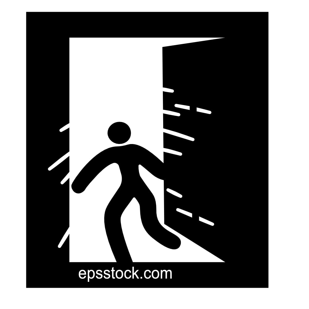 exit from building sign