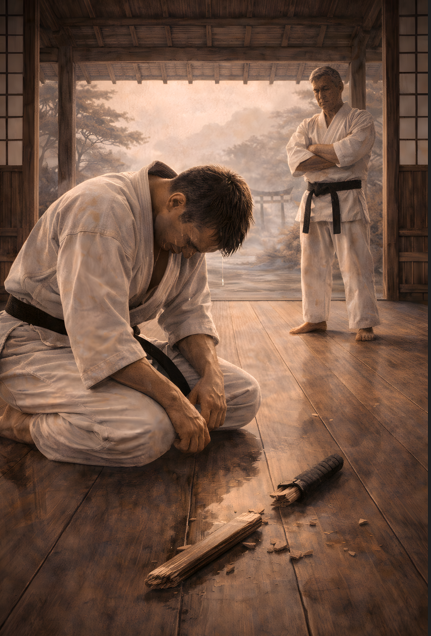 This digital poster collection explores the unspoken bond between student and instructor in traditional martial arts training.  In the dojo, the most important lessons are not always explained — they are demonstrated. Through posture, silence, correction,