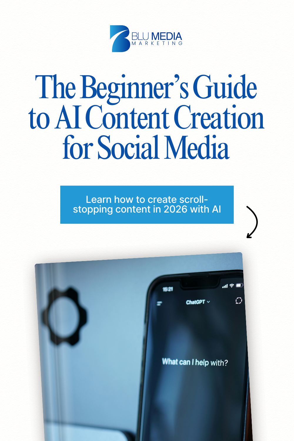 Beginner’s Guide to AI Content Creation for Social Media ebook cover by Sharine Joseph
