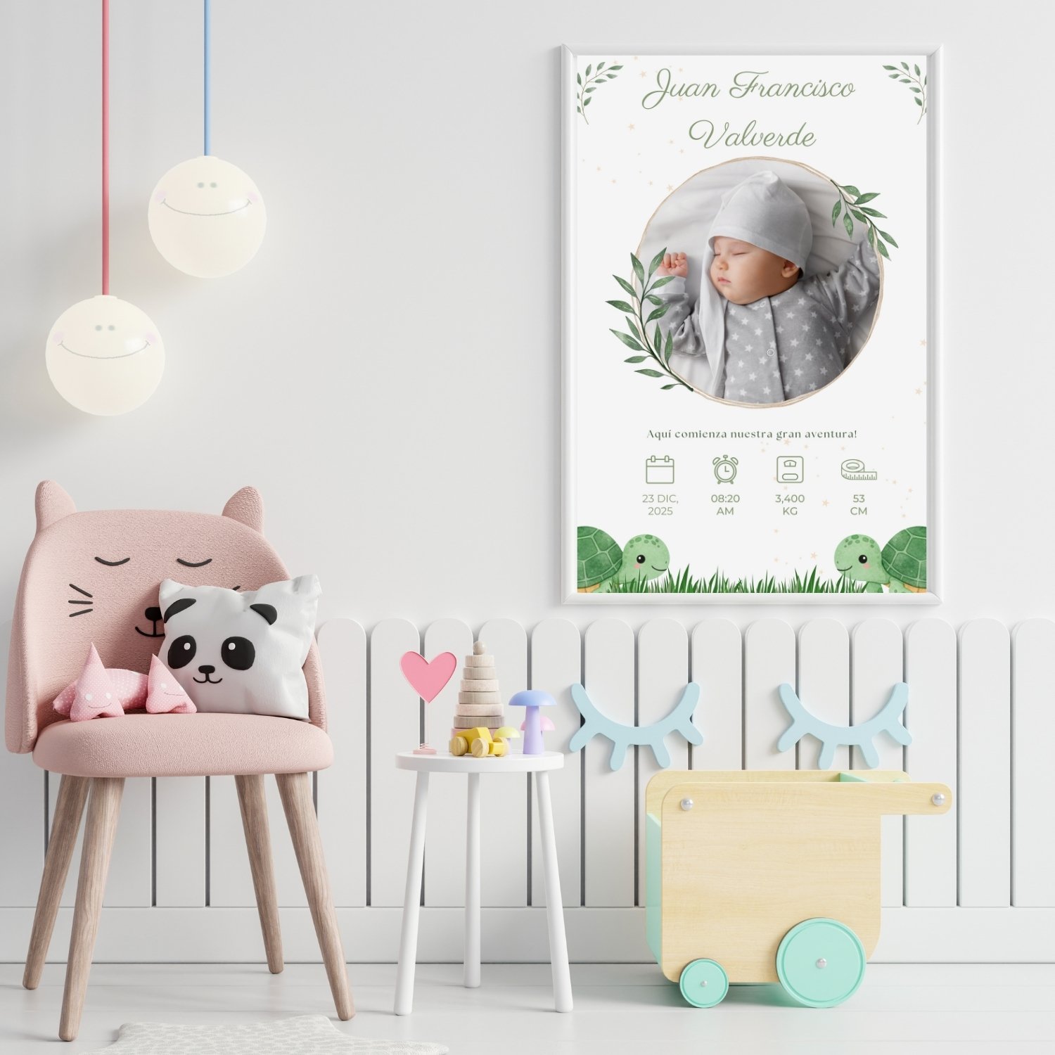 Certificado de Nacimiento Personalizado – Arte Digital para la ...