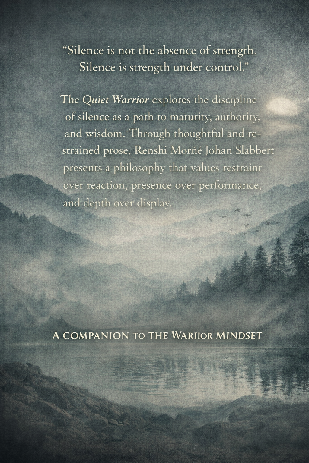 A philosophical martial arts book on discipline, silence, and strength under control. Written for leaders, martial artists, and those seeking depth beyond noise.