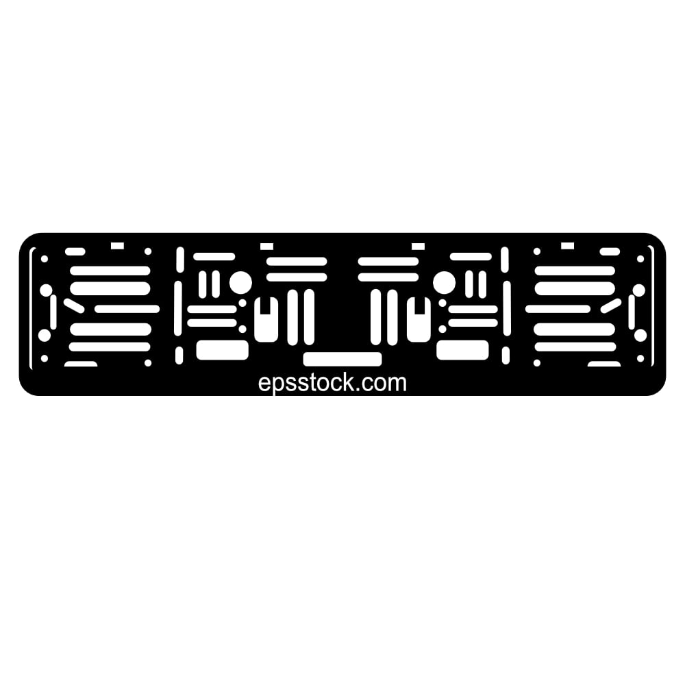 European License Plate Frame