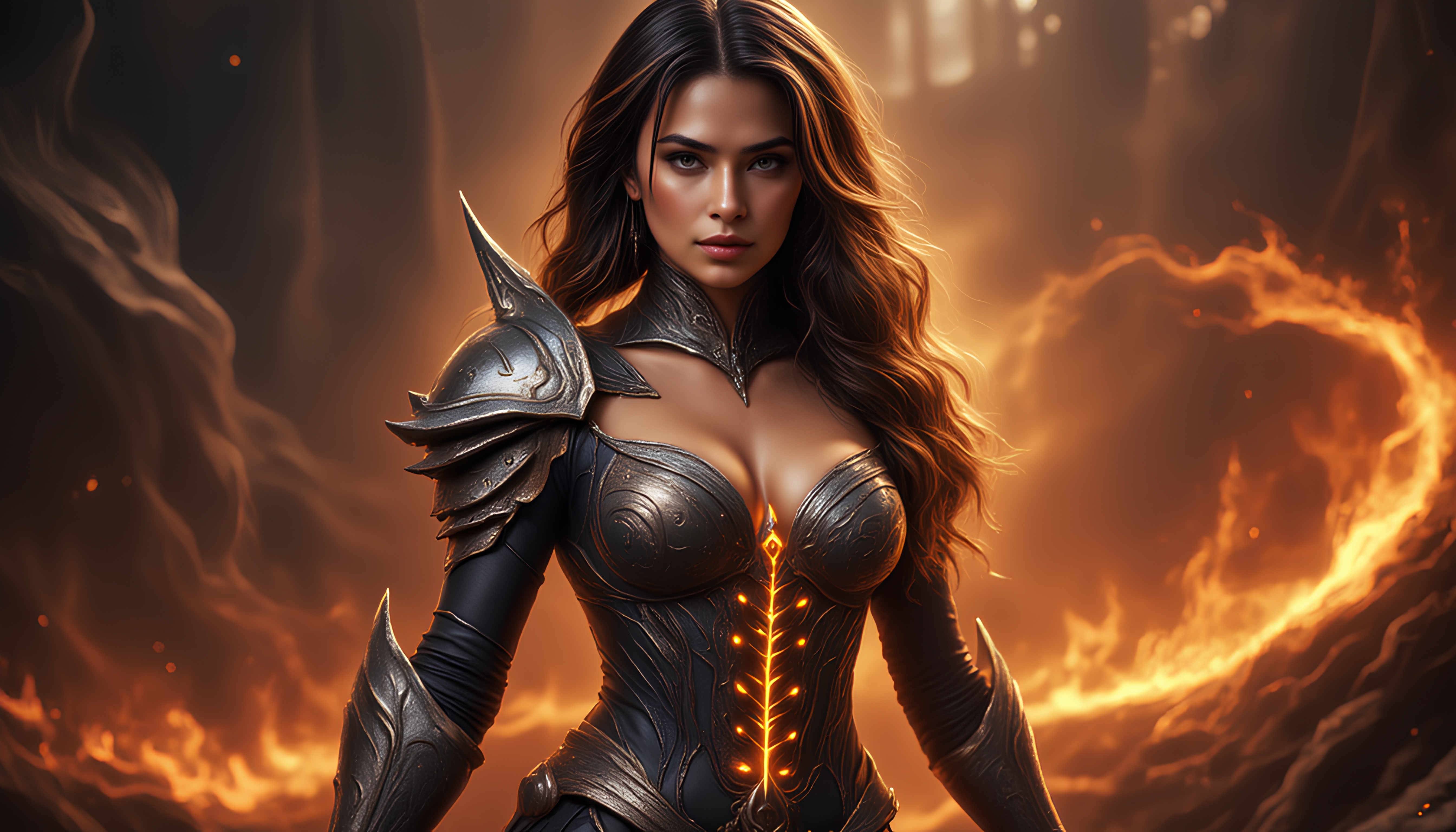 Two thirds female hell demon and a third off world kalax human