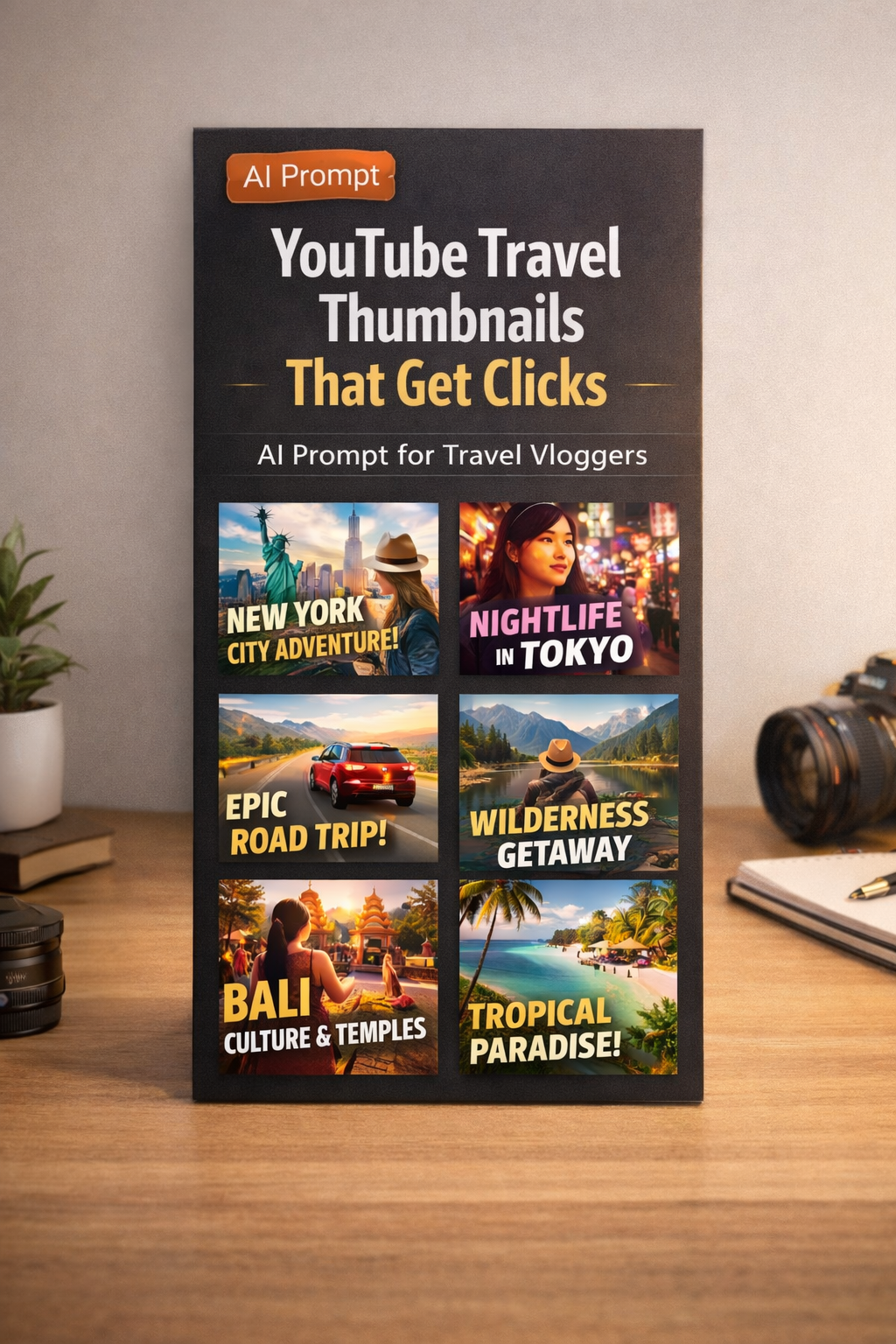 YouTube Travel Thumbnails That Get Clicks – AI Prompt