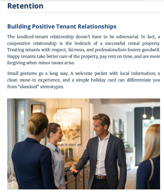 SUCCESSFUL PROPERTY MANAGEMENT RETENTION