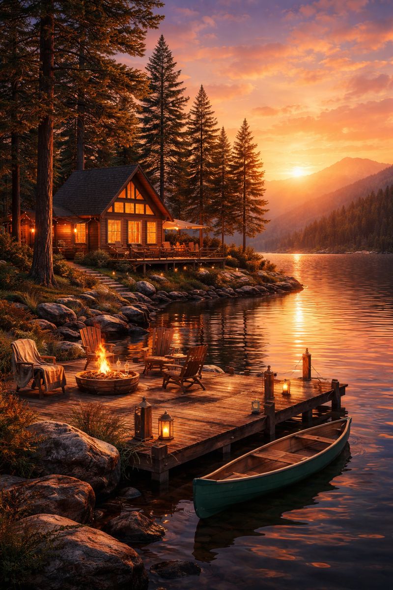 Riverside Retreat at Sunset - Payhip