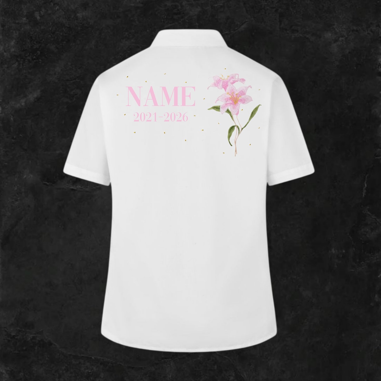 Lily Rocks Shirt EMBROIDERED LILY Leavers Shirt 2026 - Payhip