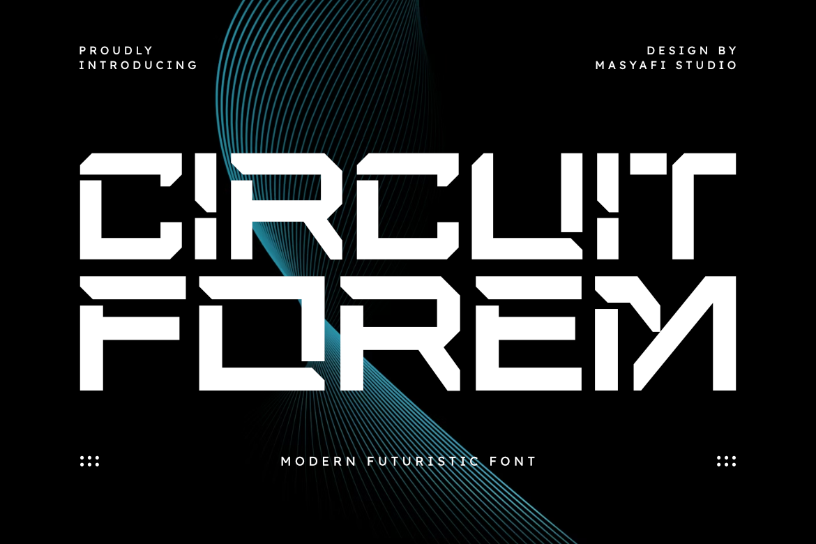 Circuit Font Style