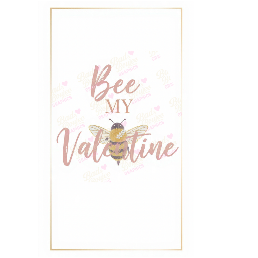 Bee My Valentine – Cute Bee Valentine Wall Art (4-Image Digital Set ...