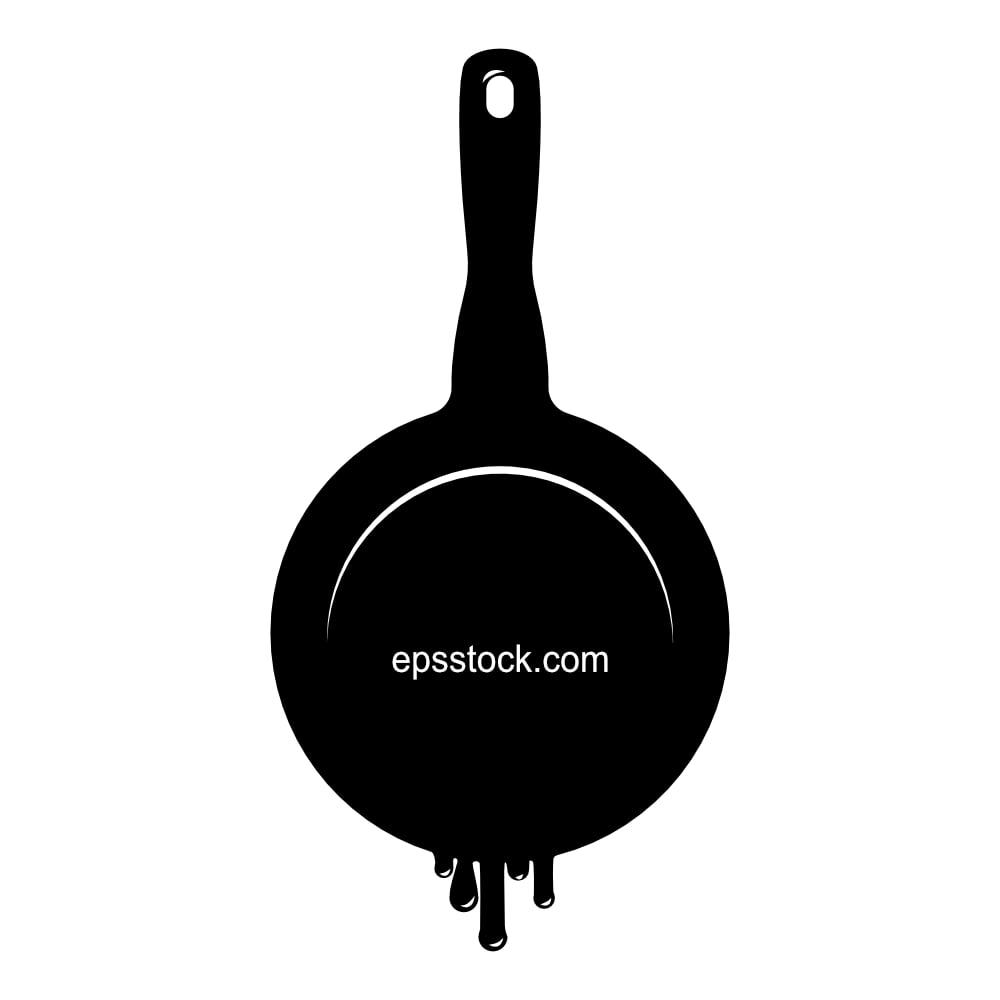 frying pan with fat