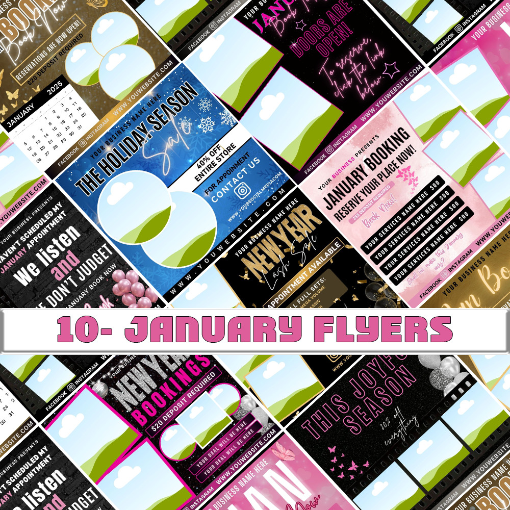 january flyer template, canva flyer templates, winter flyer design, editable flyer canva, business flyer january, promotion flyer template, printable flyer canva, small business flyer, january marketing template