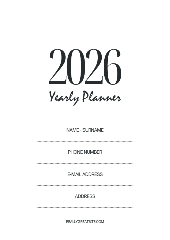 planners, printable, print, yarly