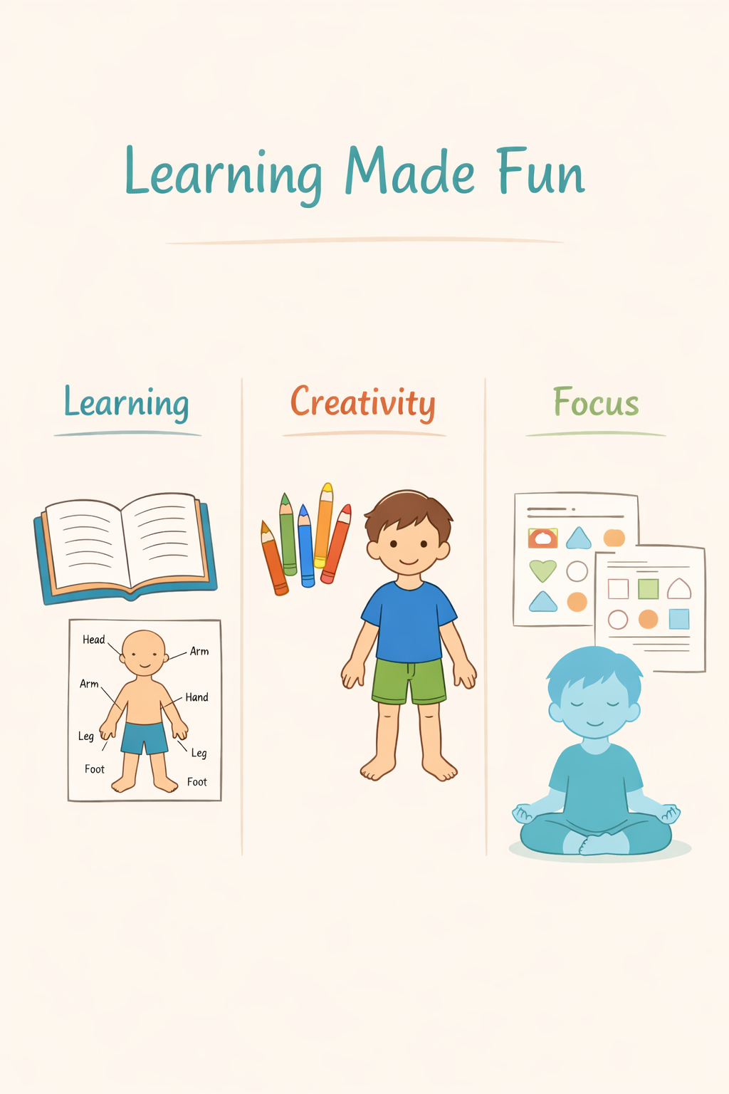 Discover My Body – Fun Read, Color & Learn Anatomy Activities (50 Printables)