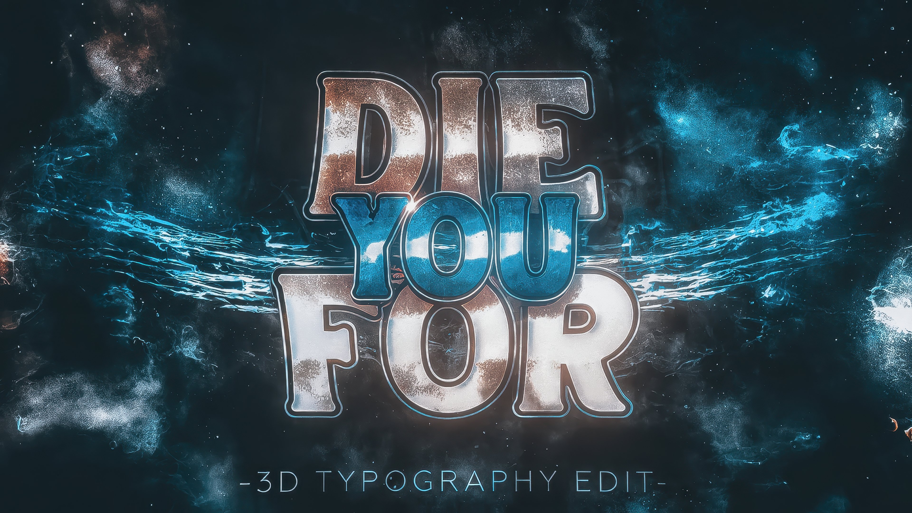 Die For You [3D Typography Edit] - Project File - Payhip