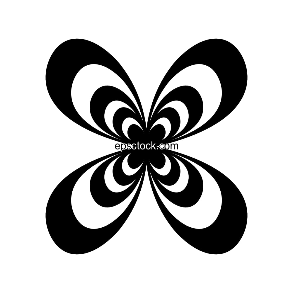 Geometric butterfly symbol