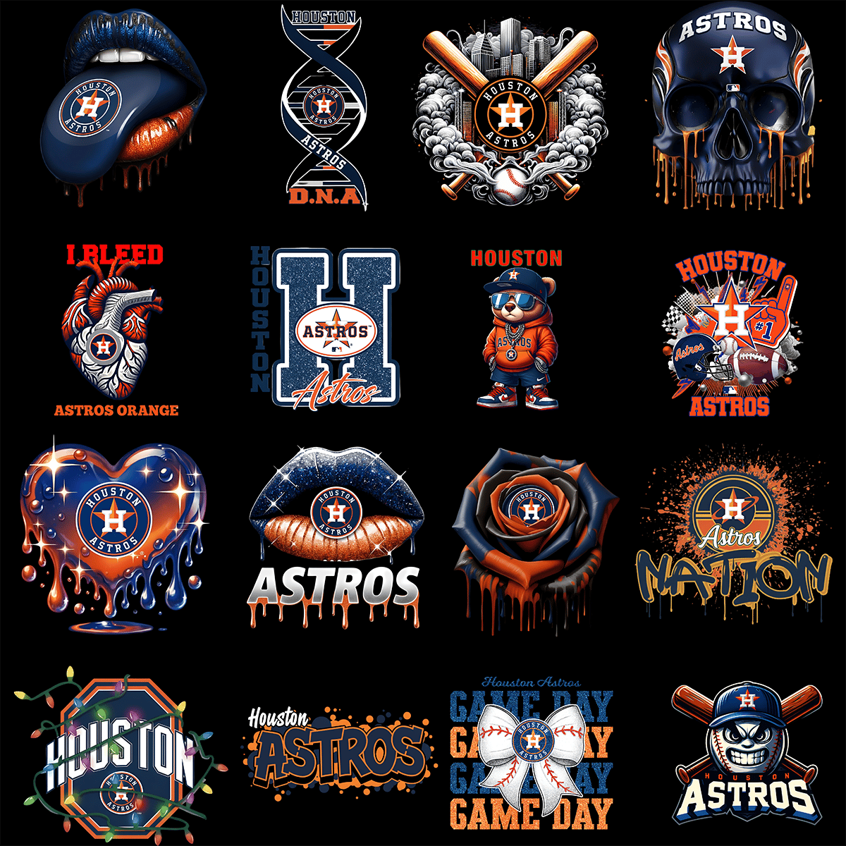 30 Skull Theme MLB Designs PNG - Payhip