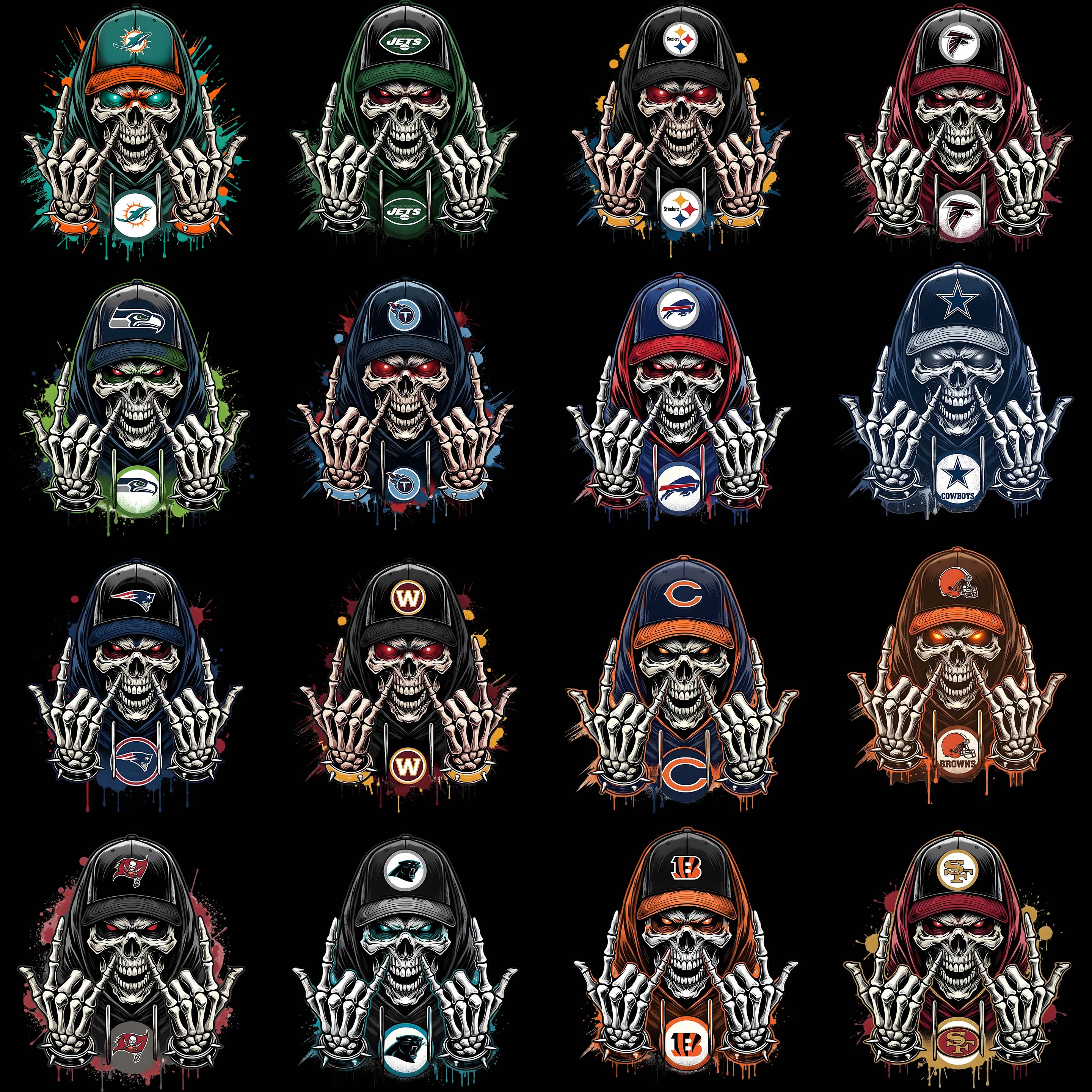 32 skull NFL - Payhip
