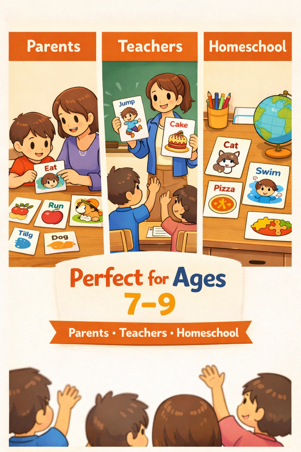 Irregular Verbs Made Easy – Anime Flashcards for Kids (Ages 6–8)