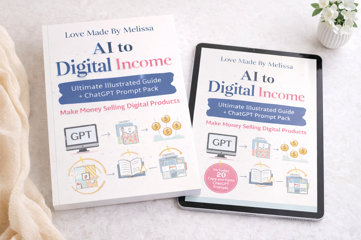 AI to Digital Income | Ultimate Illustrated Guide ChatGPT Prompt Pack ...