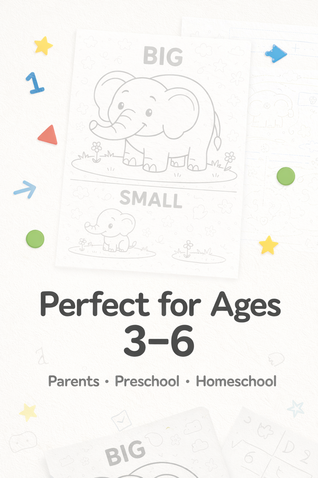 Opposites Made Easy! 20 Printable Coloring Worksheets for Ages 3–6