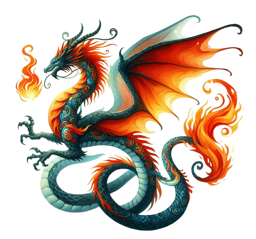 Whimsical Dragon Clipart