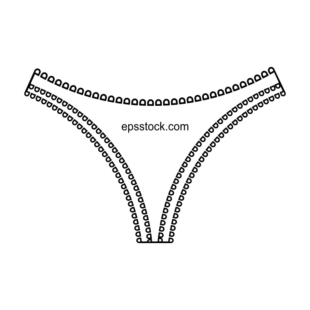 Women's panties symbol