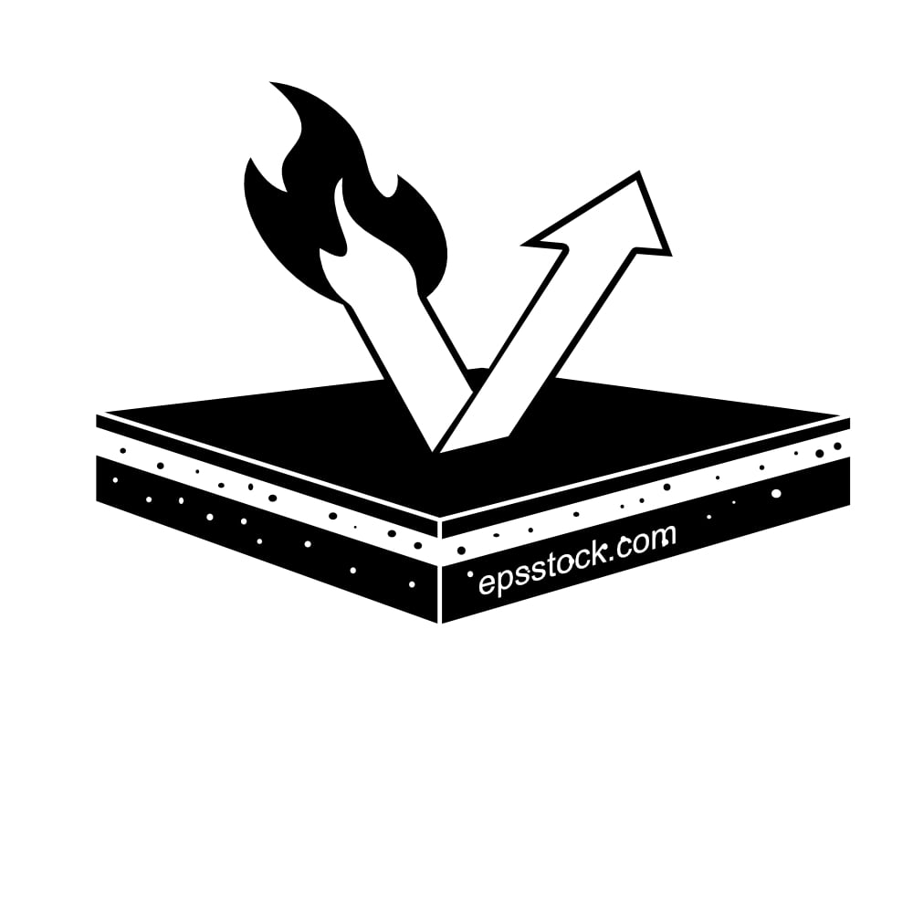 symbol of fireproof fabric