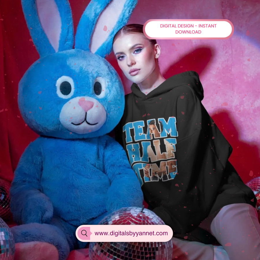 Team Halftime t-shirt design inspired by Super Bowl 2026 halftime show fan culture