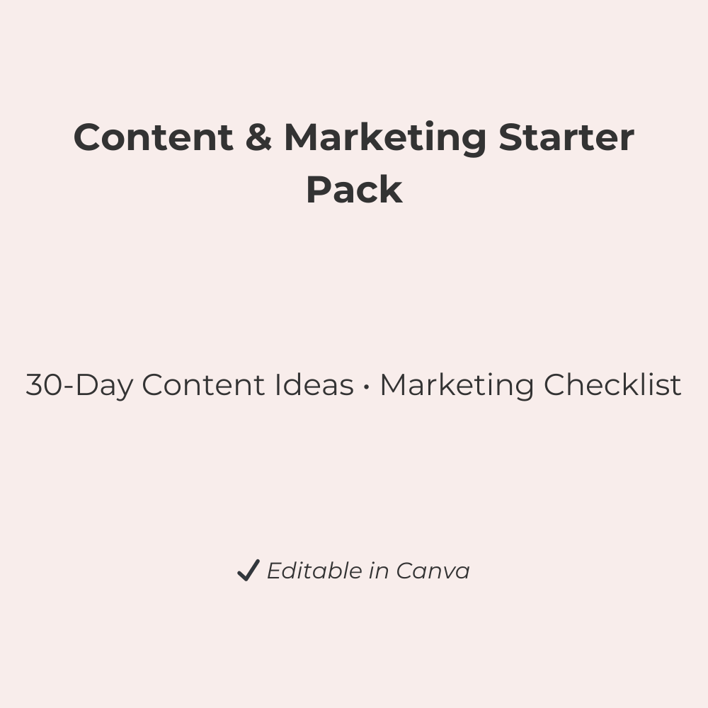 Content & Marketing Starter Pack - Payhip