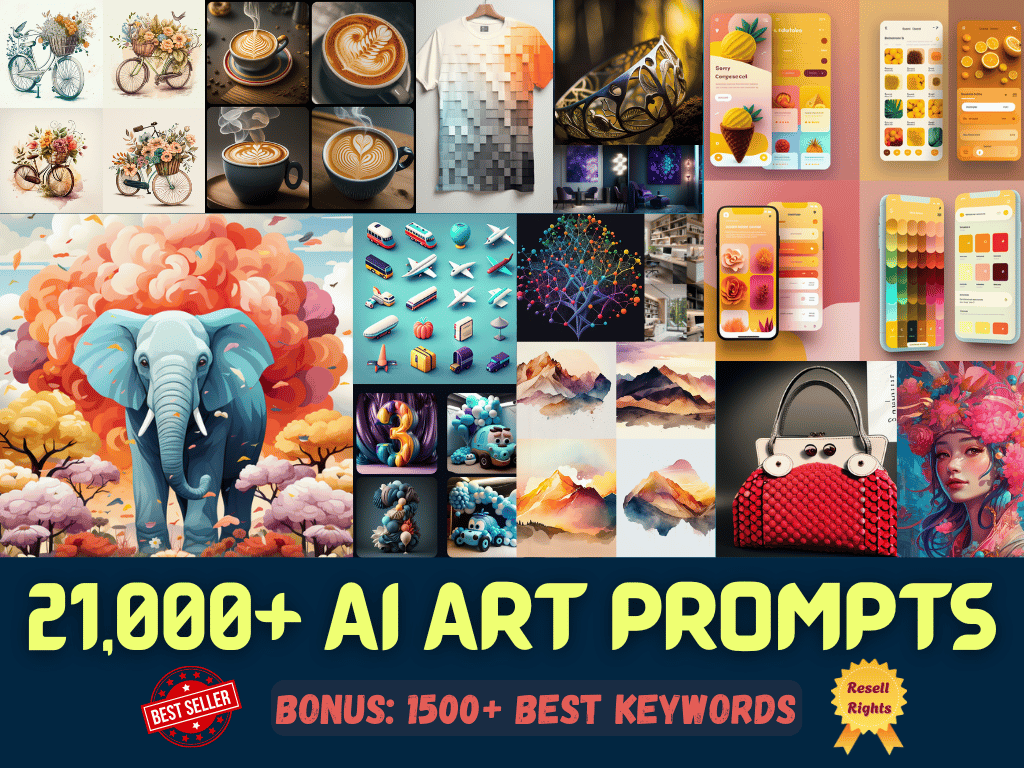 21,000 AI Art Prompt Bundle for Google Nano Banana, Midjourney or Any ...