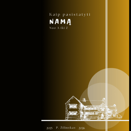 Parduodu PDF knygą „Kaip pasistatyti namą nuo A iki Z“ – aiškų vadovą nuo sklypo iki pridavimo. Galite rinktis tik knygą (25 €) arba paketą su 60 min konsultacija Microsoft Teams (99 €); šablonai – dovana.