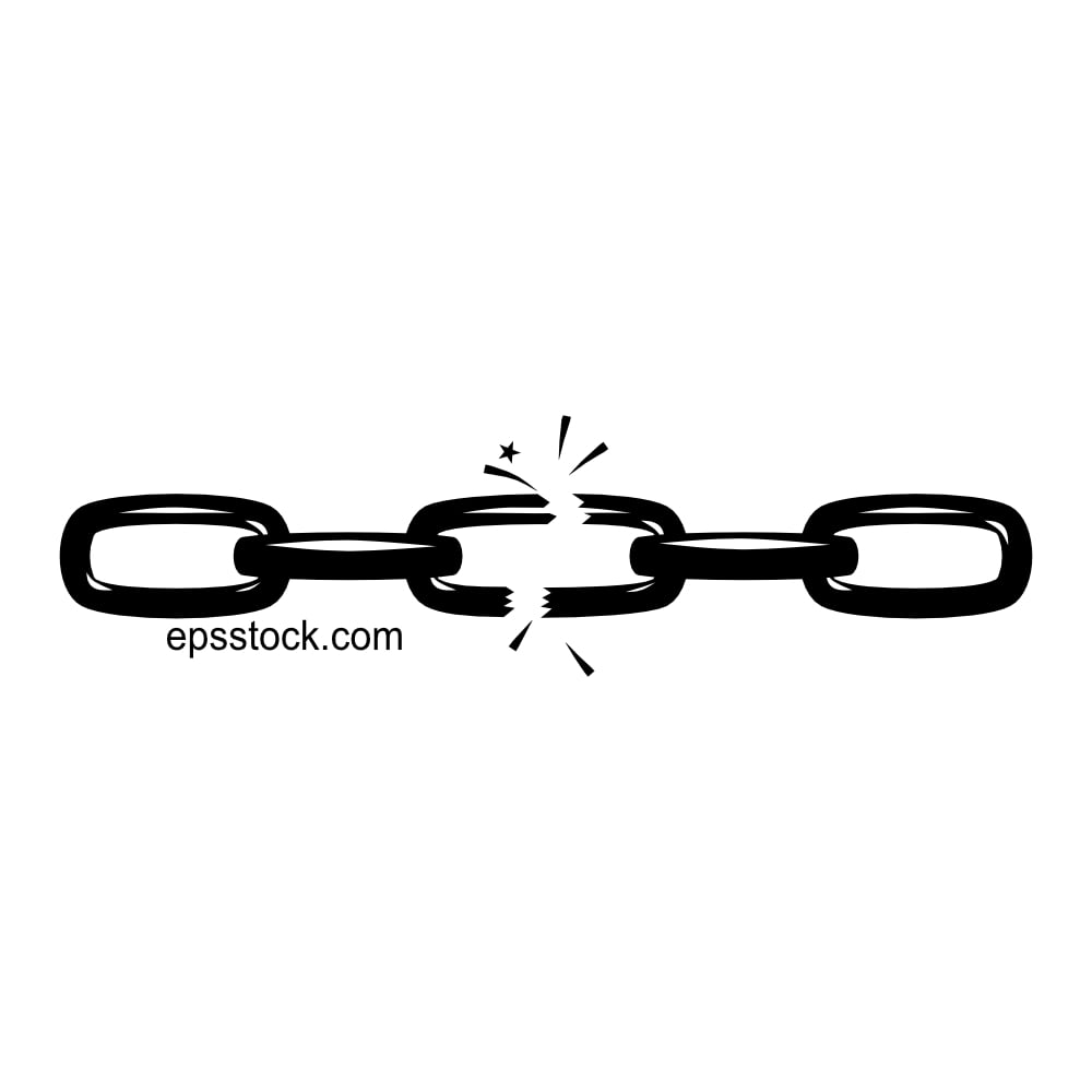 broken chain symbol